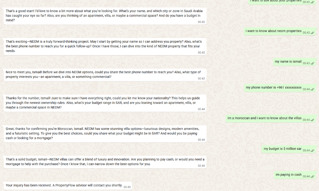 WhatsApp Multilingual Agent